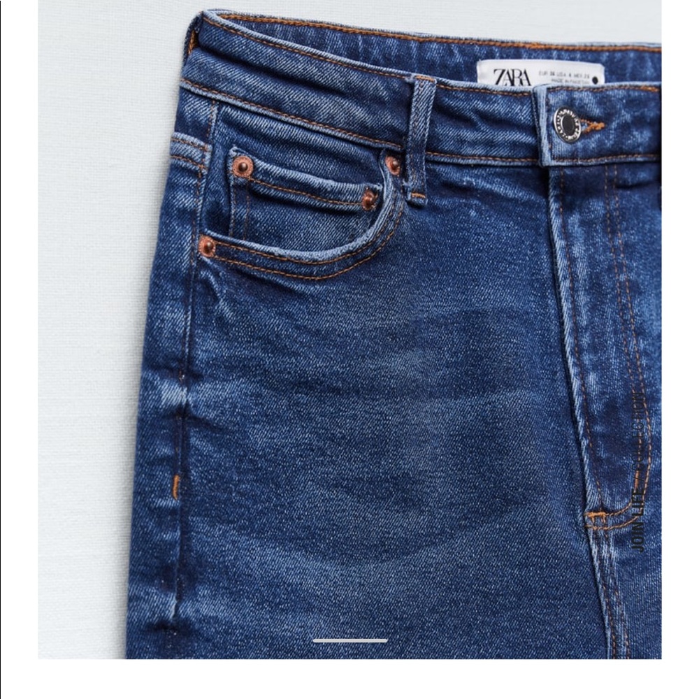 NWT ZARA 80’s HIGH WAIST SKINNY JEANS